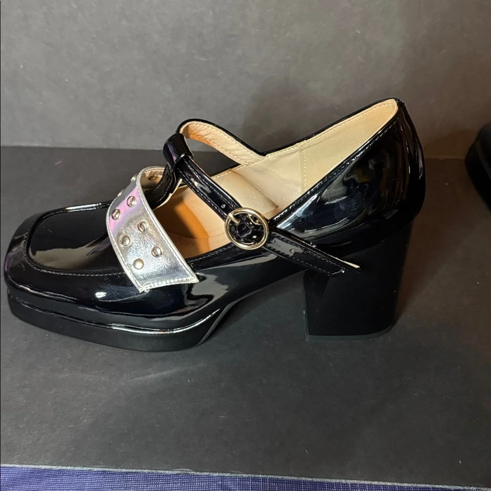 Black Patent Platform Mary Jane’s